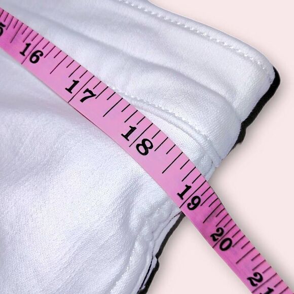 J Crew Womens Jeans Sz 33 White Button Front Fly Straight Stretch Summer Vintage - Picture 9 of 11